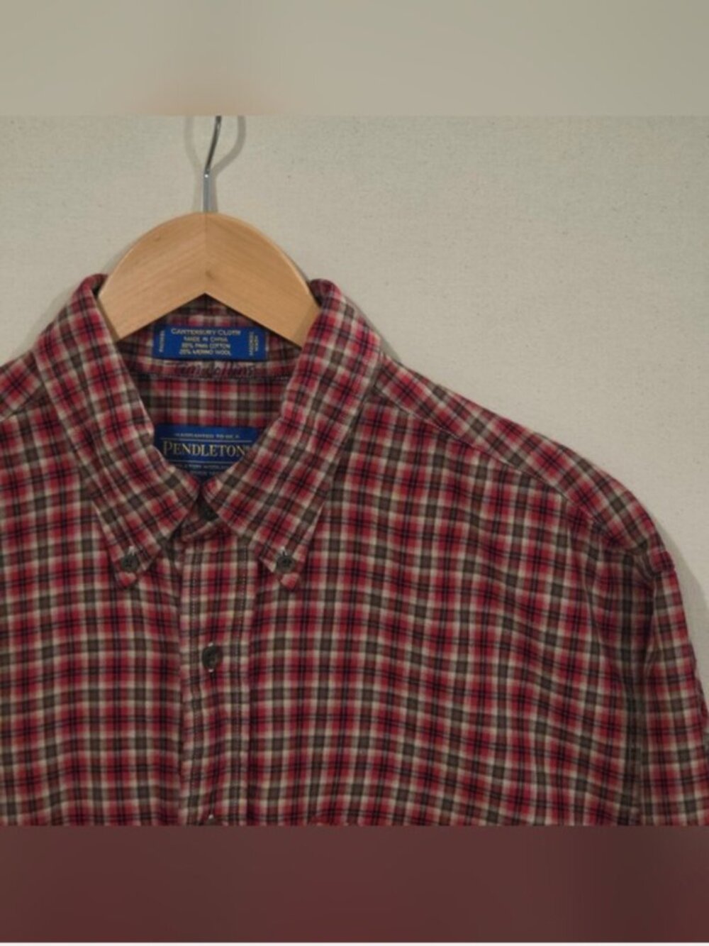 Pendleton Canterbury Cloth Button Down L